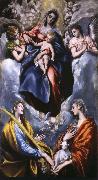 El Greco Madonna and Child with St Martina and St Agnes France oil painting artist